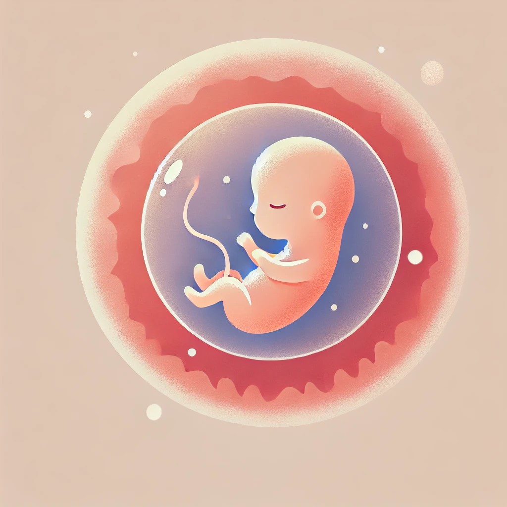 Illustration showing how folate supports prenatal development and helps prevent neural tube defects.