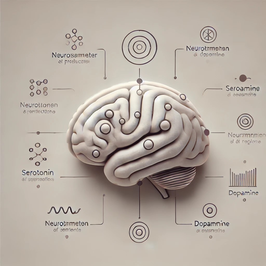 raphic showing how 5-MTHF supports brain health by boosting neurotransmitter production like serotonin and dopamine.