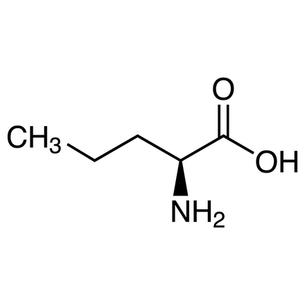 L-Norvaline molecular structure - amino acid supplement