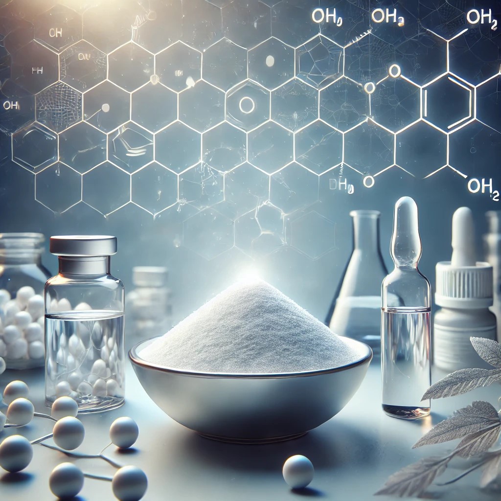 Tranexamic Acid white crystalline powder produced by Wuxi Vega Science Co., Ltd.