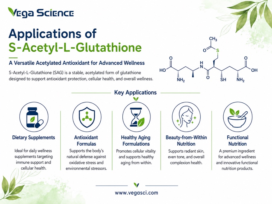 S-Acetyl-L-Glutathione application and formulation context illustration