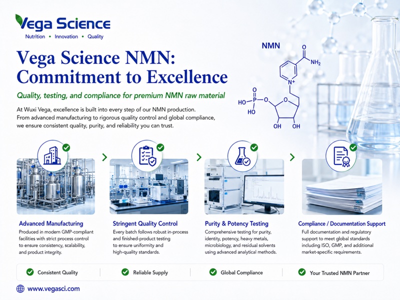 Vega Science NMN ingredient quality infographic