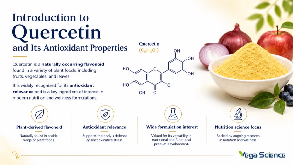 Quercetin Introduction to Quercetin and Its Antioxidant Properties ingredient information and formulation support