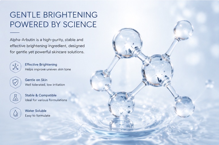 Alpha-Arbutin gentle brightening cosmetic ingredient context