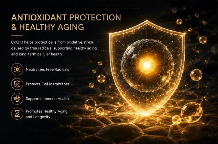 Coenzyme Q10 antioxidant protection research context