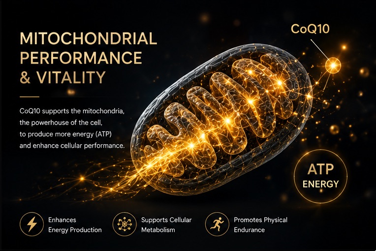 Coenzyme Q10 mitochondrial vitality research context